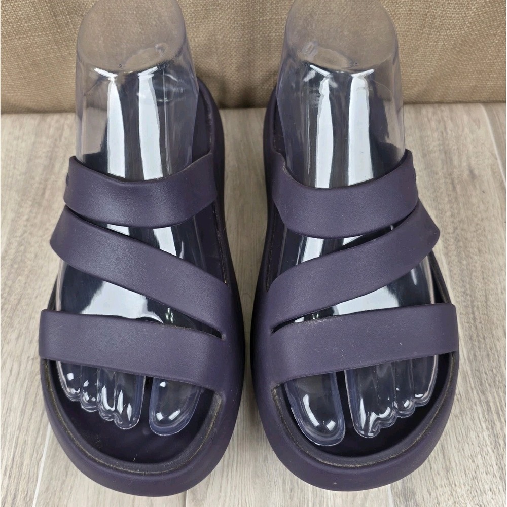 Crocs Purple Getaway Strappy Sandal Lightweight Comfort Slip On Slides Womens 8